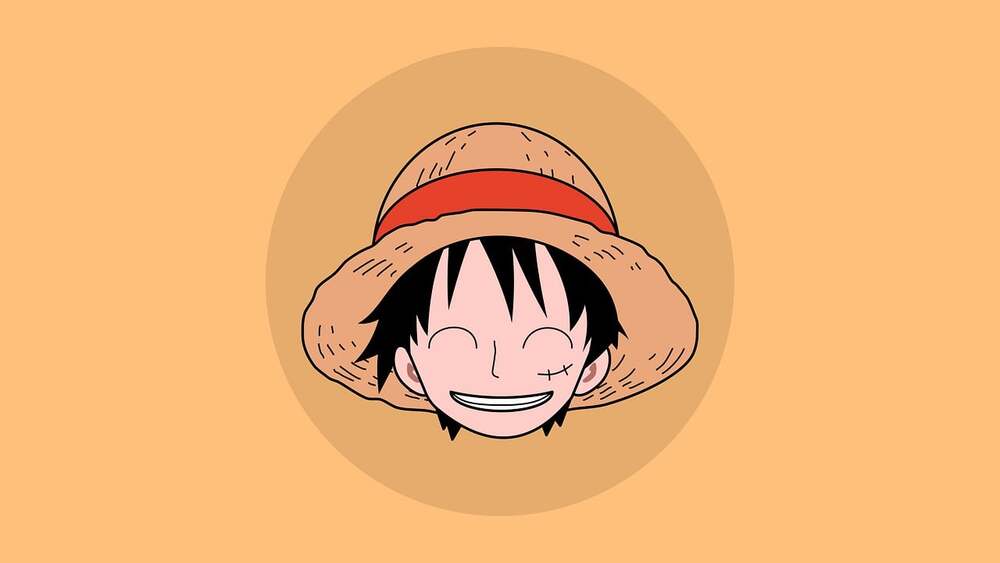luffy illustration avec son chapeau iconique