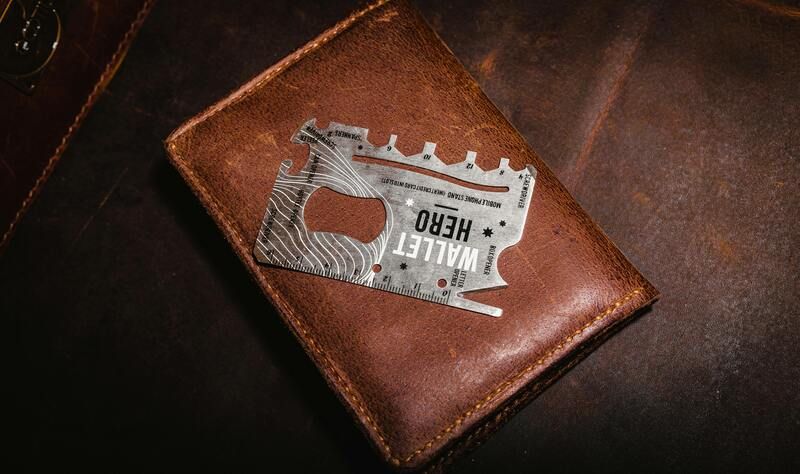 portefeuille en cuir