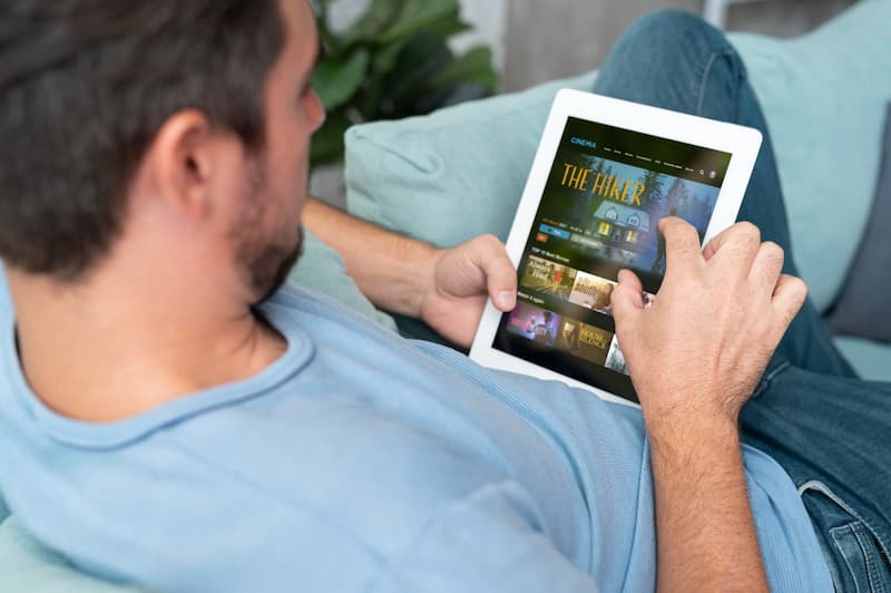 Visionnage sur une tablette